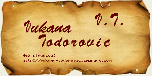 Vukana Todorović vizit kartica